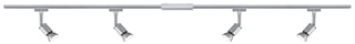 Paulmann - Downlight/spot/schijnwerper urail set pure ii 4x max.