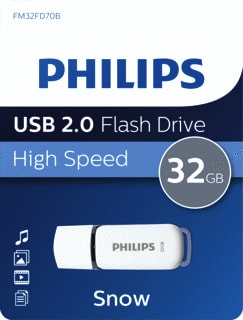 Philips - Opslagmedium digitaal Usb 2.0 32Gb Snow Editn Grs