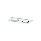 Paulmann - Downlight/spot/schijnwerper spot 2-voud 14w vierk wit