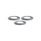 Paulmann - Bodeminbouwarmatuur 3X2,5W-3000K