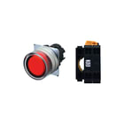 Omron - SWITCHES INDUSTRIAL A22 Drukknop drkknp nl mtl ld rood 1no