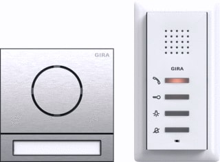 Gira - Systeem 106 Deurintercom-set Eengezwon-Pkkt Aud 106