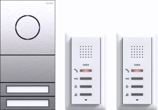 Gira - Systeem 106 Deurintercom-set Huis 2Won-Pkkt Aud 106
