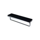 Geesa - Frame Collection Planchet Handdoekhd+Planchet Zw/Ch