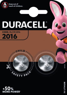 Duracell - Lithium knoopcel Batterij, niet oplaadbaar Knoopcel Dl2016 Br2