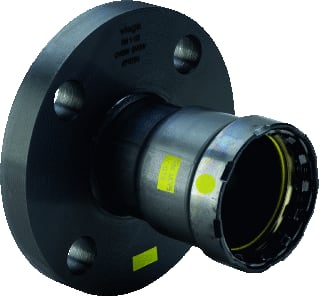 Viega - Megapress G 4659.5 Fitting met 2 aansluitingen mega g flens 1/2