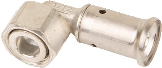 Henco - Fitting met 2 aansluitingen Pers Knie Kopp 26X3/4 34P
