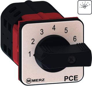 Merz - Besturingsschakelaar 7-stapsch 7 1p 125a zw