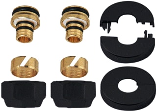 DRL - OVUS Toebeh./onderd. radiatorappendage Aanslset 14X2 +Rozet