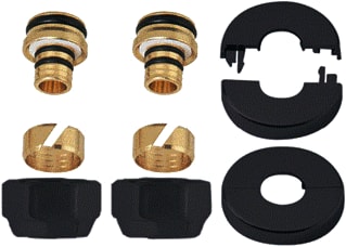DRL - OVUS Toebeh./onderd. radiatorappendage Aanslset 16X2 +Rozet