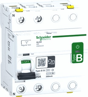 Schneider Electric - Aardlekschakelaar 2P 25A 300Ma B-Si