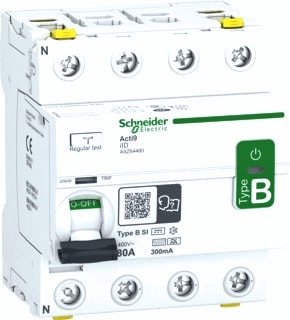 Schneider Electric - Acti 9 Aardlekschakelaar 4P 80A 300Ma B-Si