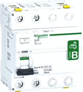 Schneider Electric - Acti 9 Aardlekschakelaar 2P 40A 30Ma B-Ev