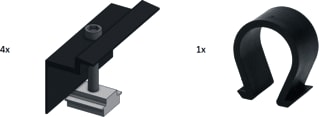 Triple Solar - Zonnepaneel verbind.- en bev. elem. pv basisp-pv-xl 2110mm