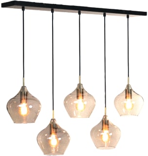 Light & Living - RAKEL Pendelarmatuur Hanglamp 5-L Brons