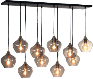 Light & Living - RAKEL Pendelarmatuur Hanglamp 10-L Brons