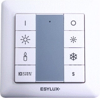 ESYLUX - Push Button Tastsensor bussysteem X8 Tw Elc