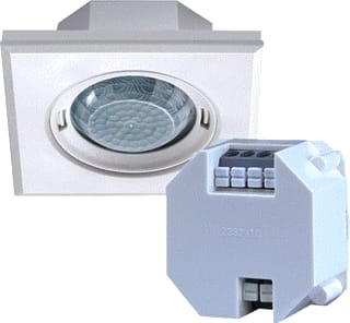 ESYLUX - Flat Square PD Bewegingsmelder bussysteem pd-flat 360i/8 sw da set