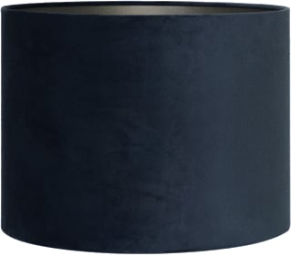 Light & Living - VELOURS Lichtt. toebeh.v verlichtingsarm. kap cilinder20 velours bl