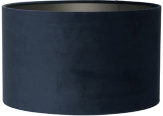 Light & Living - VELOURS Lichtt. toebeh.v verlichtingsarm. kap cilinder40 velours bl