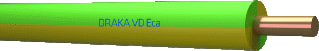 Draka - HVD H07Z1-R Installatiedraad B2Ca Ye/Gn 6 Mm2 Mt