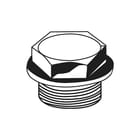 Brugman - Classic Collection Accessoires Fitting met 1 aansluiting Leden Blindstop Rechts