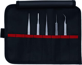 Knipex - Gereedschapset precisiepincet-set, 5dlg