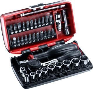FACOM - Dopsleutel (set) Nano Ultrcmp Dpst1/4 R360