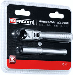 FACOM - Ratelsleutel (hand) Comp Rtl 1/4 Met Flex Kop