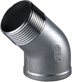 Springer - Fitting met 2 aansluitingen Knie 45 Bi/Budr 21/2'