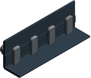 Van der Valk - Side++ Zonnepaneel verbind.- en bev. elem. Kpplstuk M8X20Mm Zwart