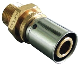 Oventrop - Fitting met 2 aansluitingen 1512045