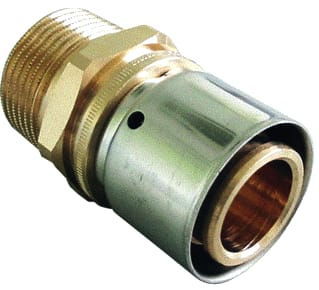 Oventrop - Fitting met 2 aansluitingen 1512051