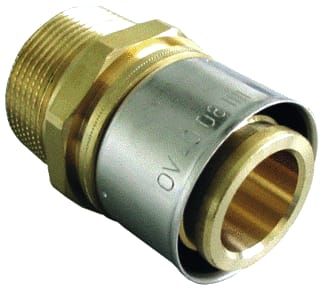 Oventrop - Fitting met 2 aansluitingen 1512054
