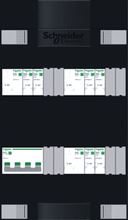 Schneider Electric - Groepenkast, geassembleerd 6Gr 3F Hs Als (2/2/2)