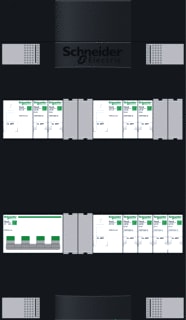 Schneider Electric - Groepenkast, geassembleerd 6Gr 3F Hs Als (2/2/2) +F