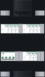 Schneider Electric - Groepenkast, geassembleerd 8gr 3f hs als (3/3/2)
