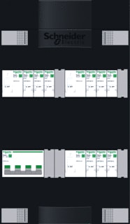 Schneider Electric - Groepenkast, geassembleerd 9Gr 3F Hs Als (3/3/3)