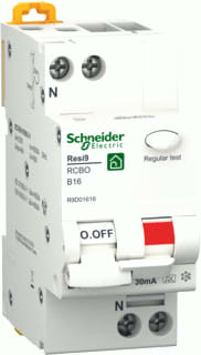 Schneider Electric - Resi9 Aardlekautomaat Al.Aut 1P+N B16 30Ma