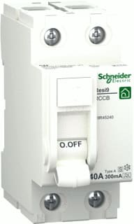 Schneider Electric - Resi9 Aardlekschakelaar Als 2P 40A 300Mas A