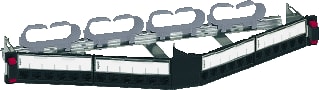 Legrand - LCS3 Patchpaneel twisted pair Leeg Angled Patch Ex Cass