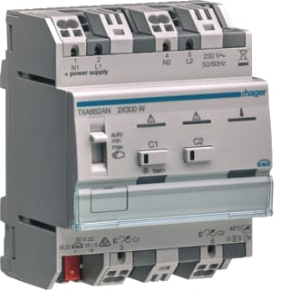 Hager - Dimactor bussysteem Knx Uni Zelflr Dmmr 2X300W
