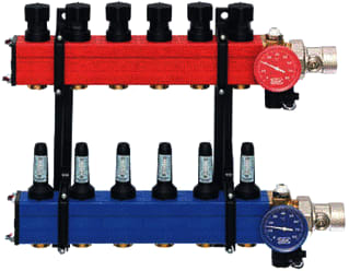 Komfort - Verdeler voor hydronische circuits Verd 4010 2-Gr 10-145Lu