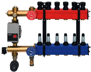 Komfort - Verdeler voor hydronische circuits Oa E-Pomp 4-Gr 10-145Lu