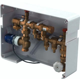 Uponor - Minitec Verdeler voor hydronische circuits aansluitbox inbouwuitv 2x