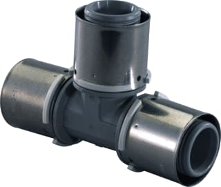 Uponor - S-Press Fitting met 3 aansluitingen S-Prs Cmpst T-St 40-40-40