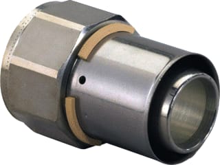 Uponor - S-Press Fitting met 2 aansluitingen S-Prss Schrf 40X1 1/4"