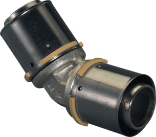 Uponor - S-Press Fitting met 2 aansluitingen Knie 45 40X40