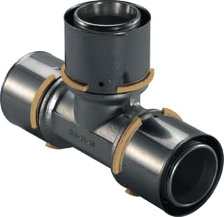 Uponor - S-Press Fitting met 3 aansluitingen T-Stuk 40-40-40