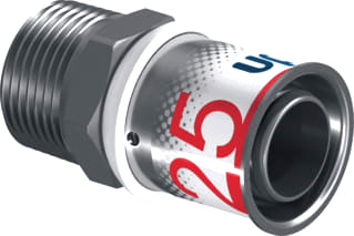 Uponor - S-Press PLUS Fitting met 2 aansluitingen Fitting S+Puntstk 25Xr3/4